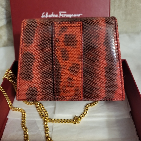 Authentic Salvatore Ferragamo mini python sling /belt bag. - Picture 5 of 13